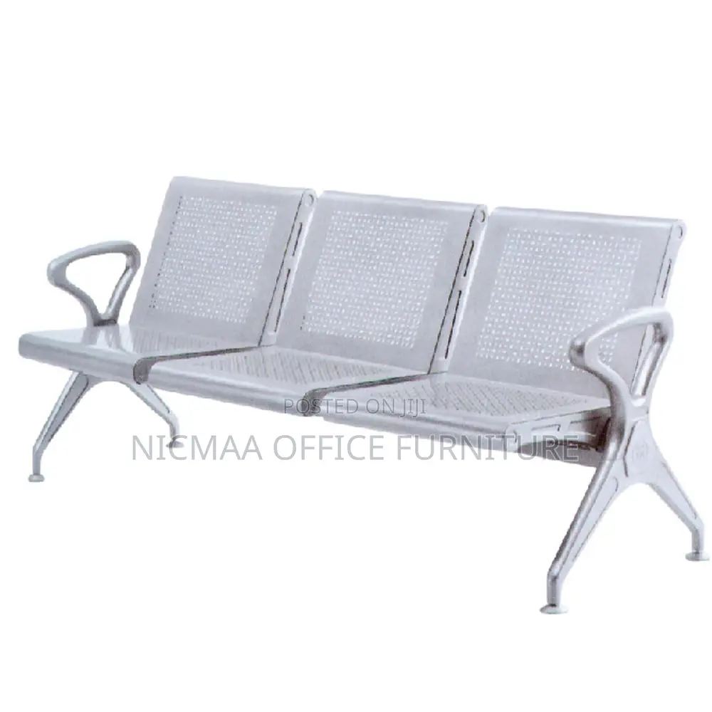 3-Link Non-Padded Waiting Bench