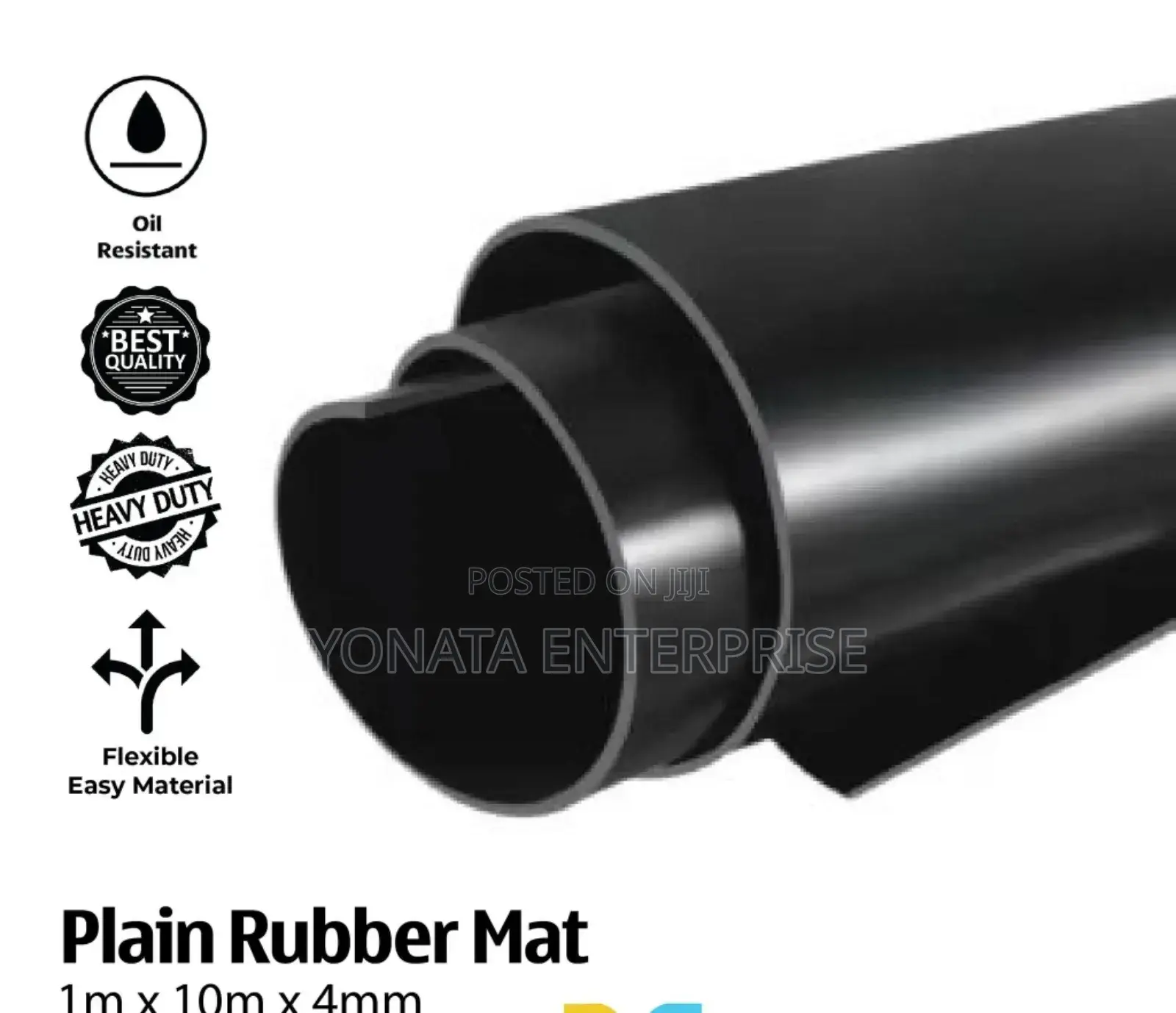 Rubber Plain Mat Suppliers Kenya (1m*10m)