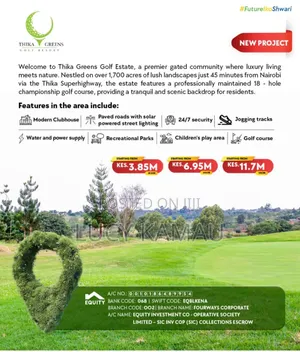Luxurious 1⁄4 Acre Plots in Thika Greens Golf Estate