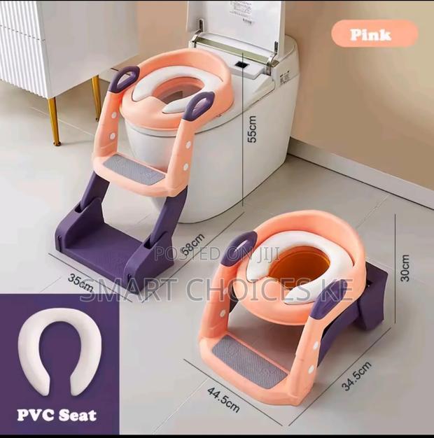 3in1 Foldable Potty Seat Potty Backrest Training Ladder