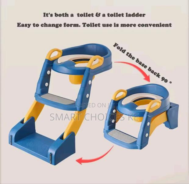3in1 Foldable Potty Seat Potty Backrest Training Ladder - thumbnail 2