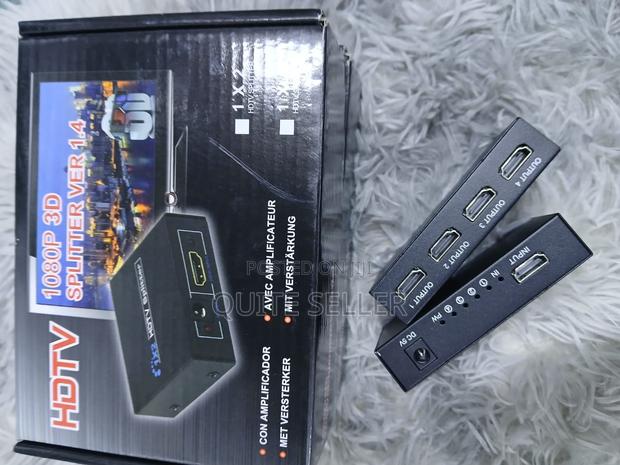 1x4 Hdmi Splitterout HDM Splitter Audio Video Box Support 3d