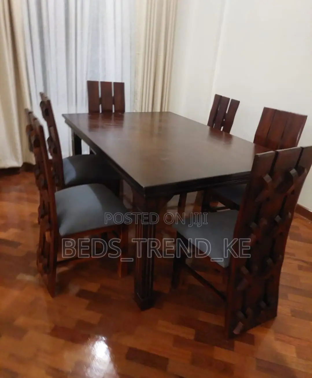 Pure Wooden 6 Seater Dining Set