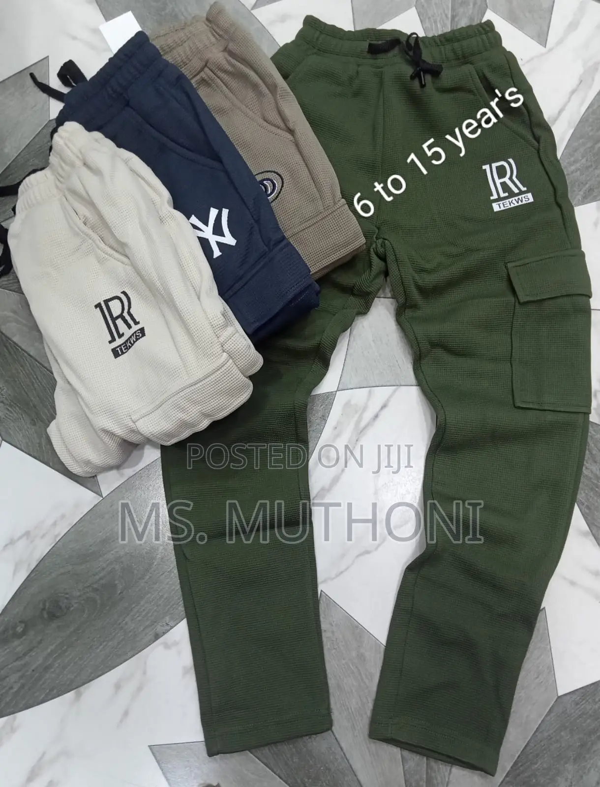 Unisex Children’S Sweat Pants 6-15 Yrs