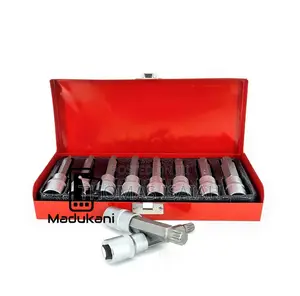 8pcs 1⁄2 Inch M-Type Extra Long Spline Bit Set M5 to M16