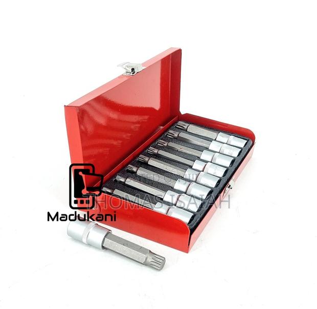 8pcs 1⁄2 Inch M-Type Extra Long Spline Bit Set M5 to M16 - thumbnail 2