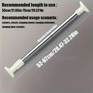 Extendable Telescopic Rods 110-200cm