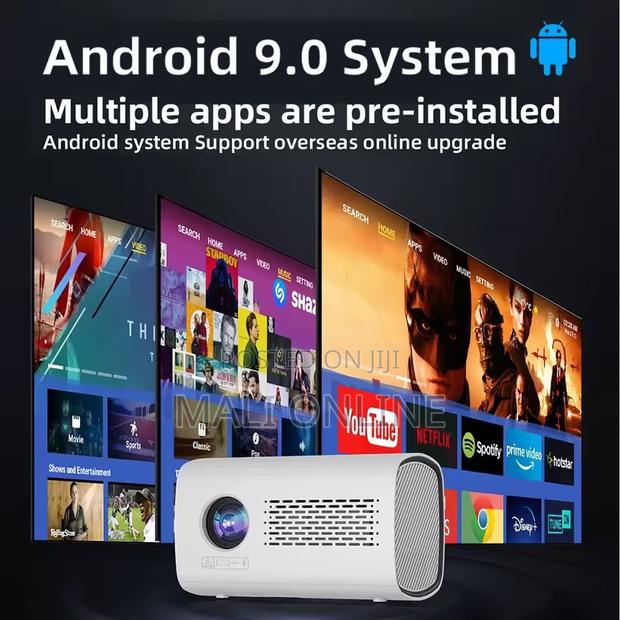 T100 Android Smart Mini Projector 4k 1080p - thumbnail 4
