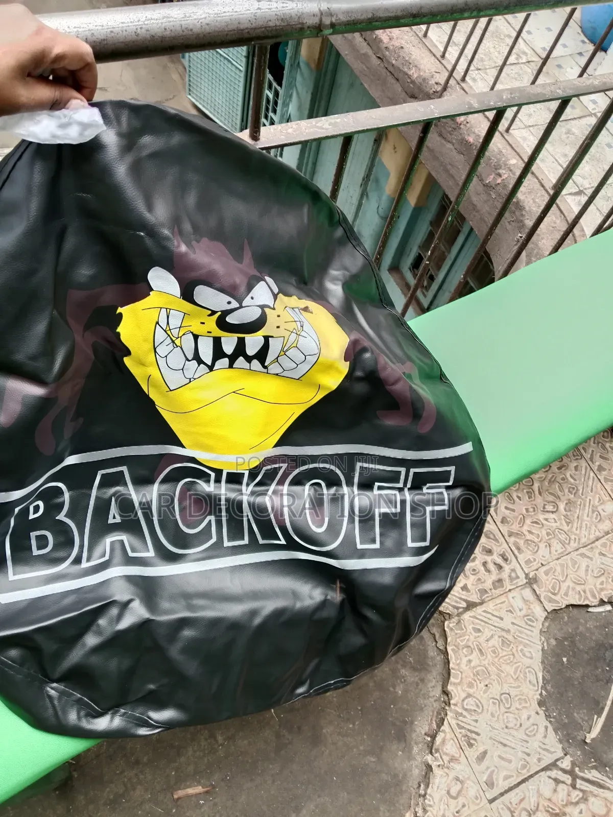 16' Canvas Spare Cover Branded Back Off Writtings