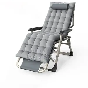 2 in 1 Foldable Chair/Bed With Cushion Colour Gray