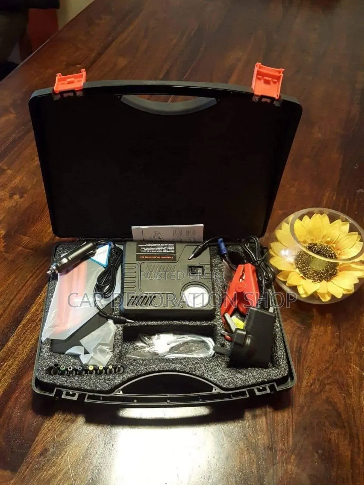 Recheargable Battery Charger Jumpstarter Booster+Inflator