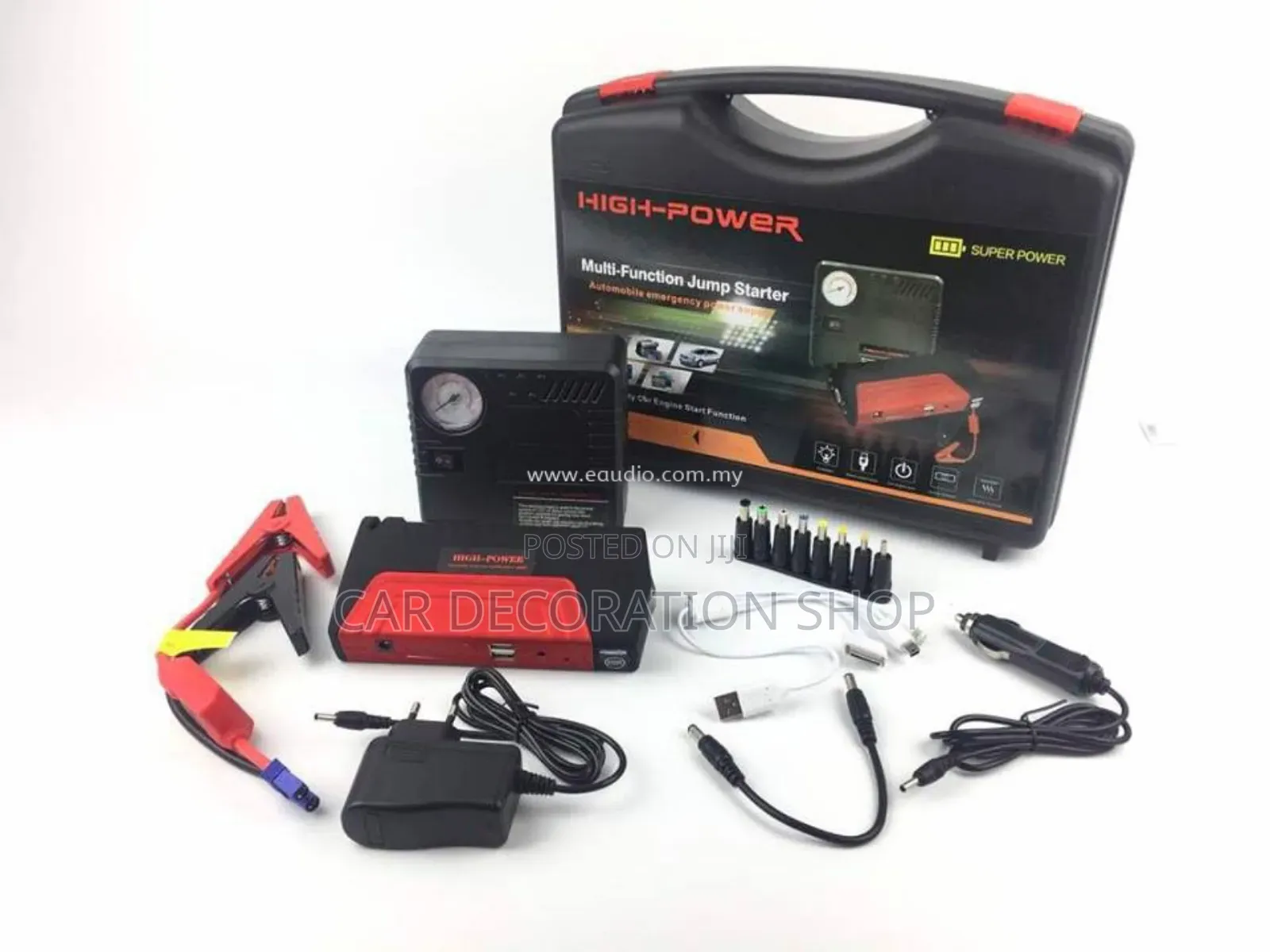 Recheargable Battery Charger Jumpstarter Booster+Inflator