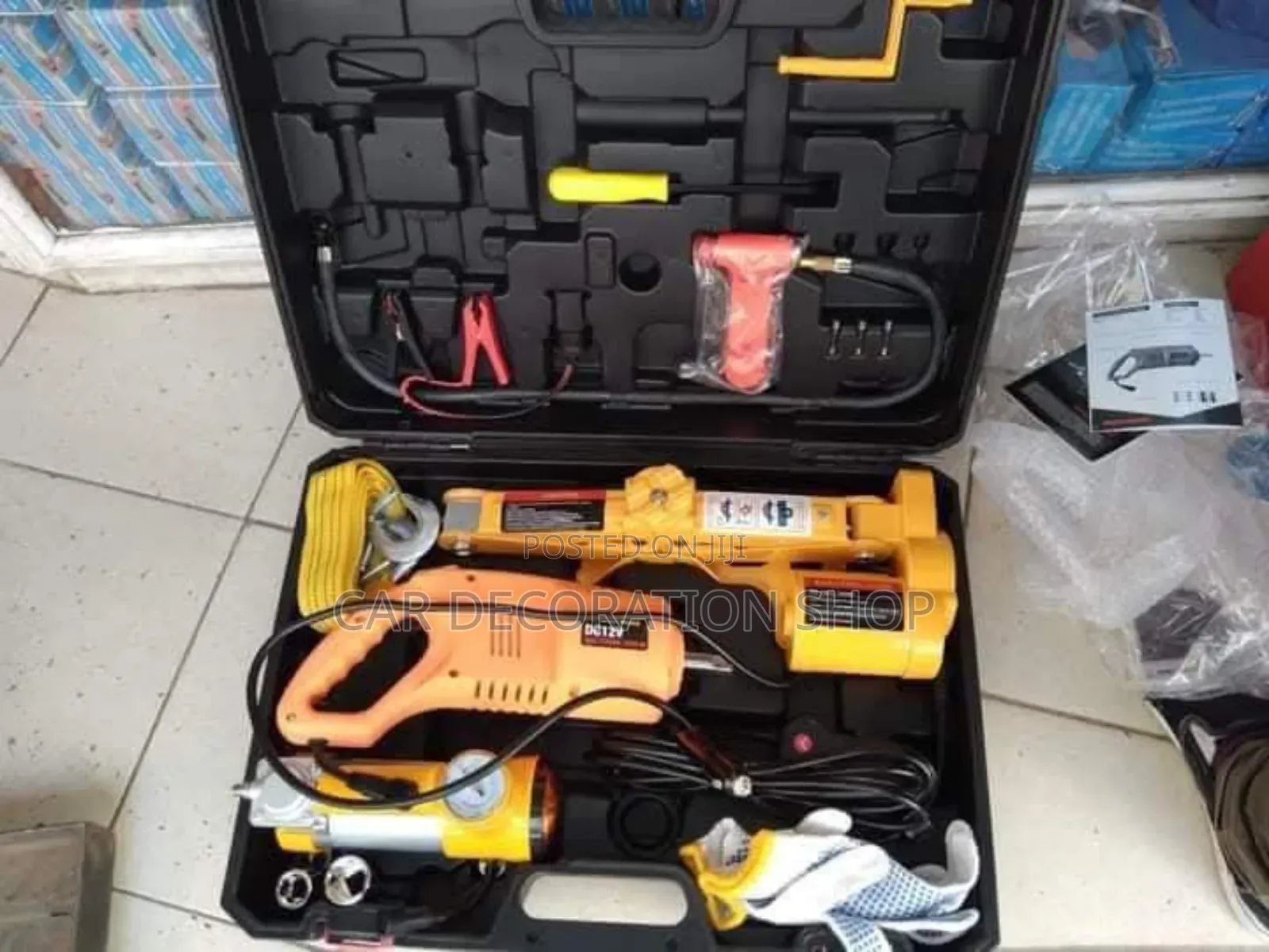 3ton Electric Floor Jack With Electric Wrench and Inflator