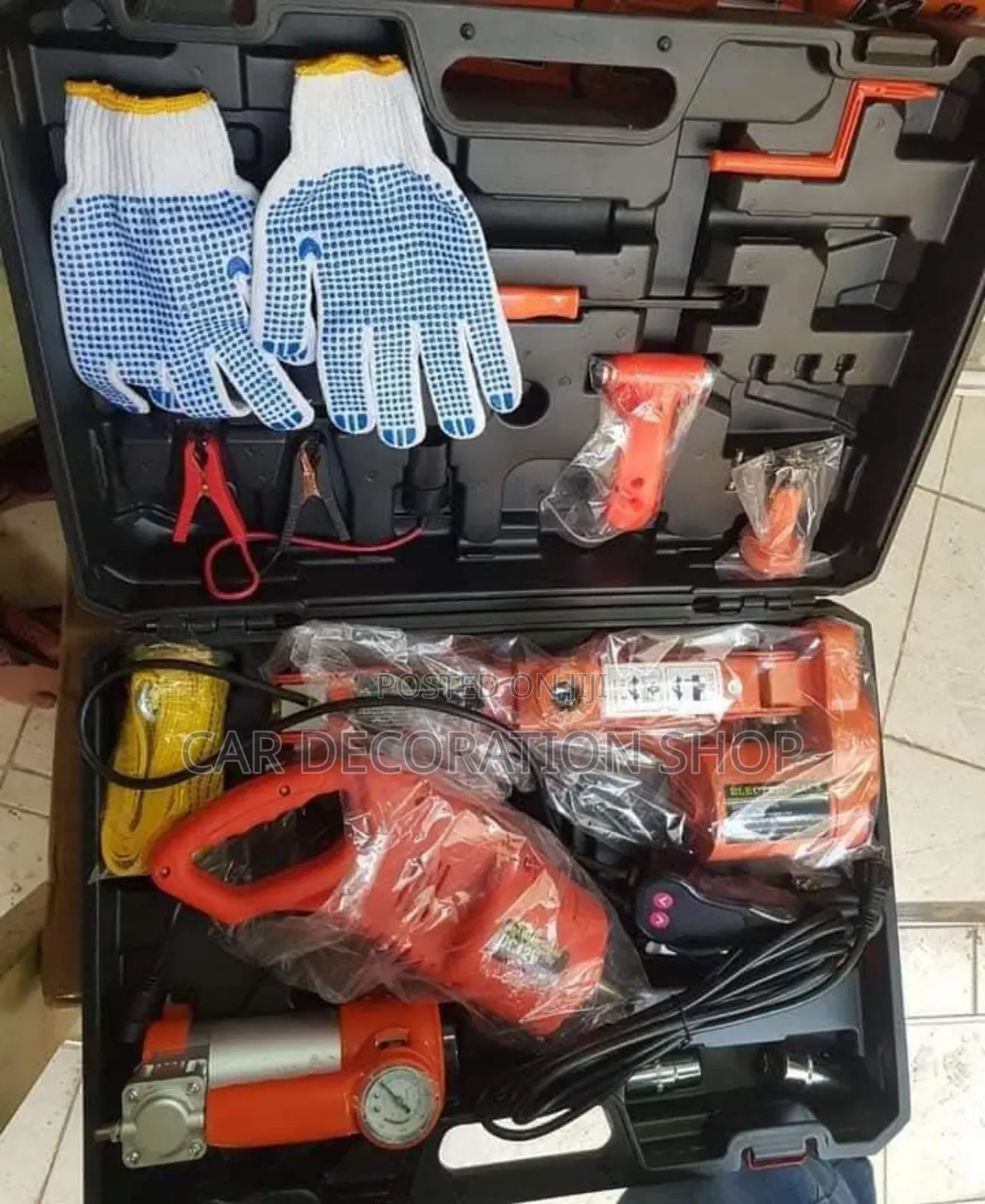 Electric 3ton Combo Jack With Wrench+Inflator