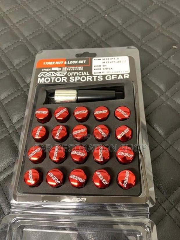 20pcs Rays Steel Red Wheel Lug Nuts for Different Car Model