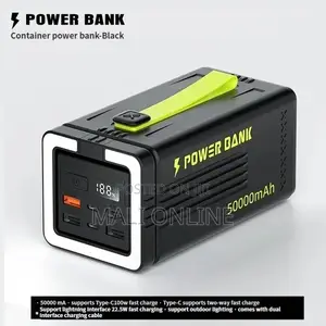 50000mah Power Bank With 100w Usb-c Pd Fast Charging