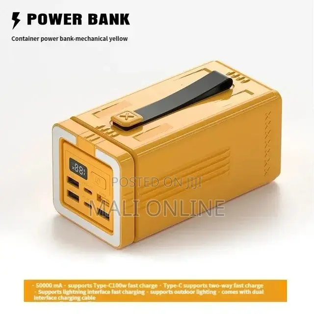 50000mah Power Bank With 100w Usb-c Pd Fast Charging