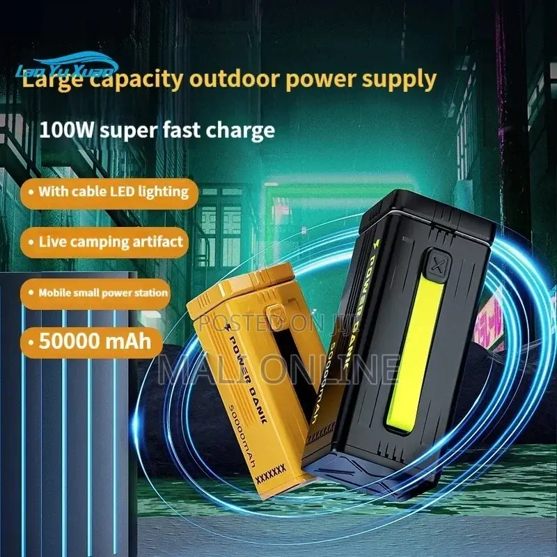 50000mah Power Bank With 100w Usb-c Pd Fast Charging