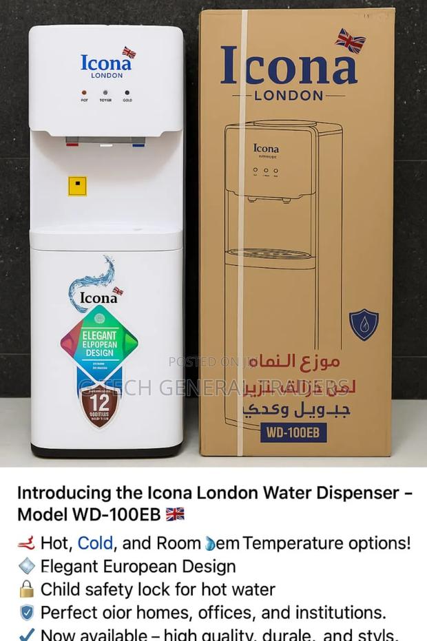 Icona 3tap Wd-100eb Hot, Normal and Cold Water Dispenser