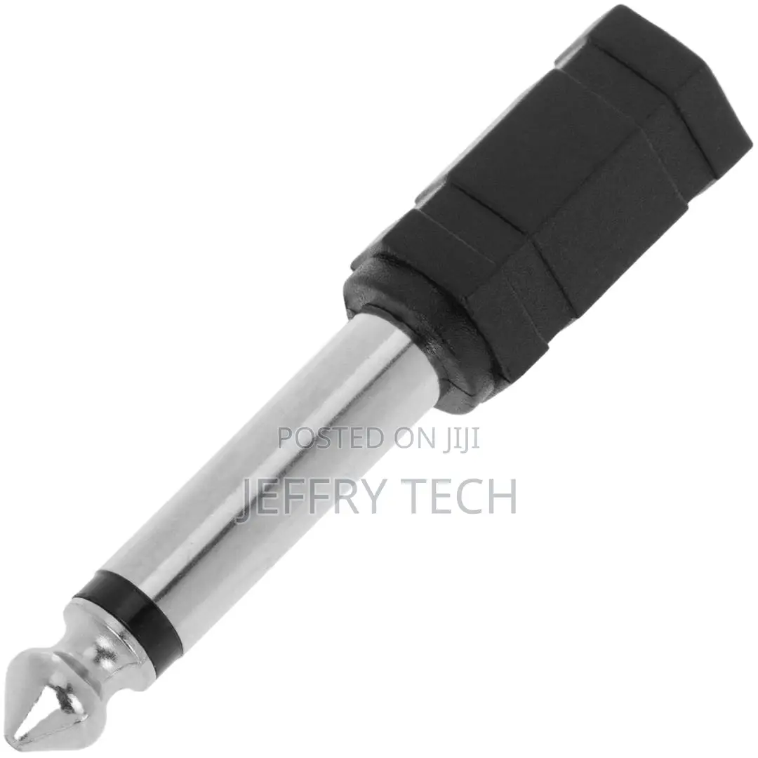 Adapter 6.3mm Mono Audio Jack-to-Male Minijack-3.5mm- Female