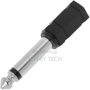 Adapter 6.3mm Mono Audio Jack-to-Male Minijack-3.5mm- Female