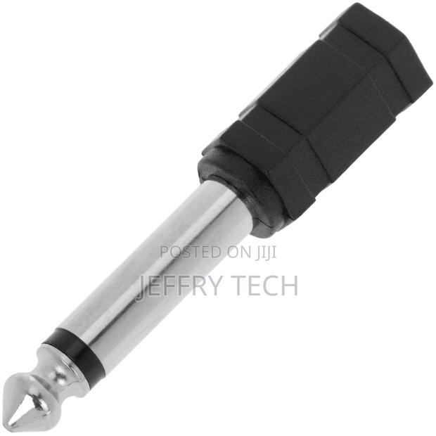 Adapter 6.3mm Mono Audio Jack-to-Male Minijack-3.5mm- Female