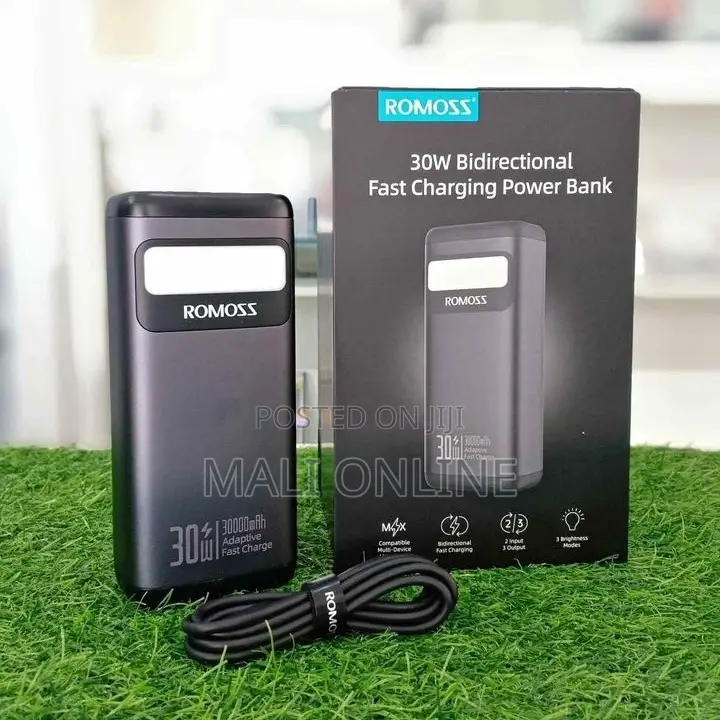 Romoss Pmt30 30000mah Power Bank With 30w Fast Charging