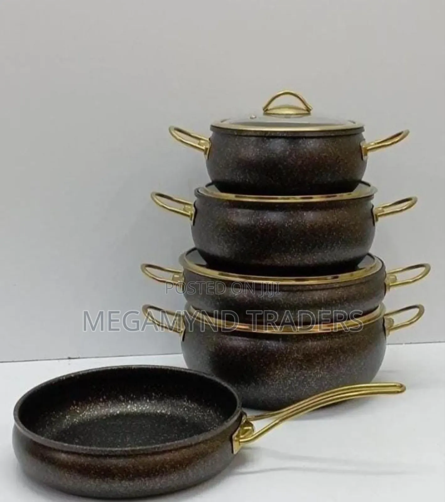 9pc Granite Sufuria Set/ Modern Nonstick Granite Sufuria