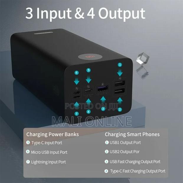 Romoss Pea57 60000mah Power Bank 22.5w Super Fast Charging - thumbnail 2