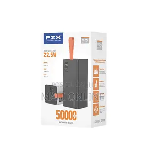Pzx V79 50000mah Power Bank With 22.5w Fast Charging 4 Usb-a