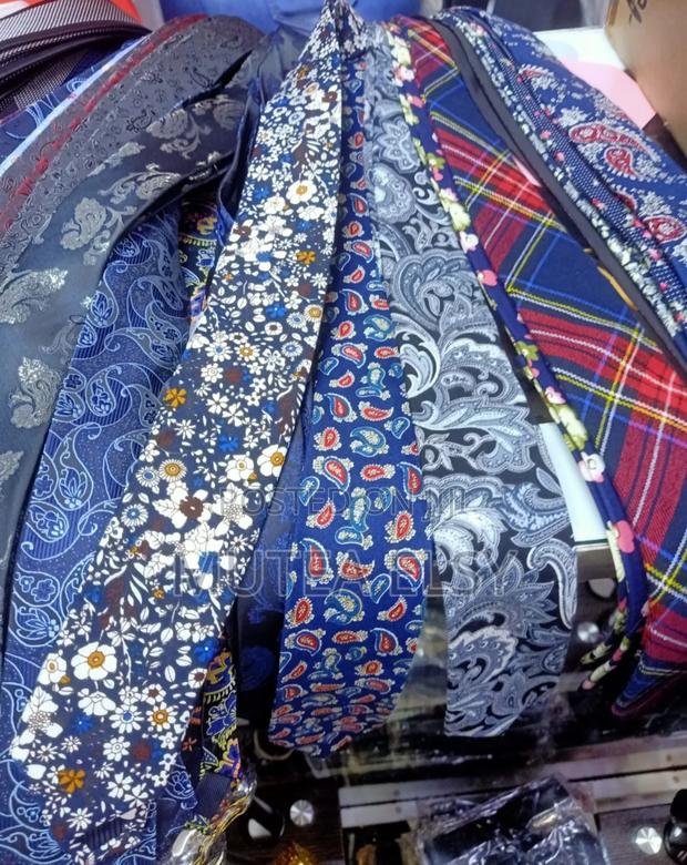 Grey Floral Single Ties - main view