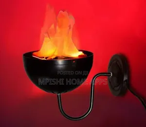 Led Wall Mounted Flame Light Brazier Lamp