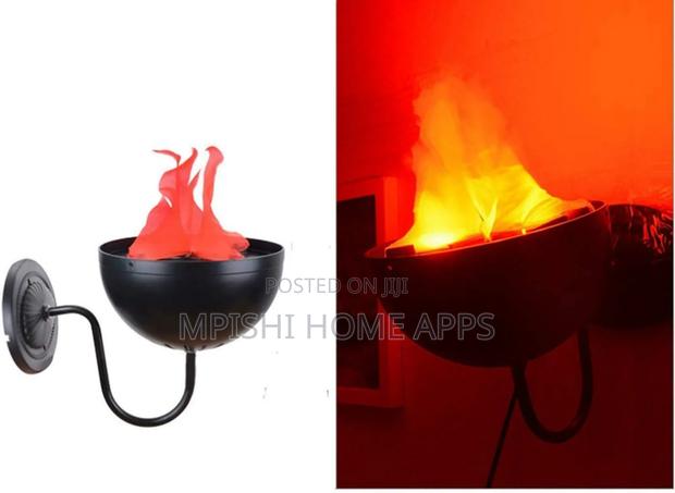 Led Wall Mounted Flame Light Brazier Lamp - thumbnail 2