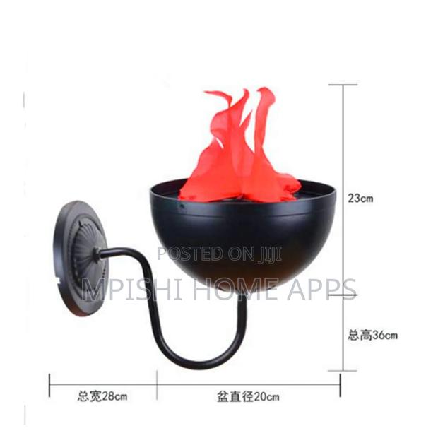 Led Wall Mounted Flame Light Brazier Lamp - thumbnail 6