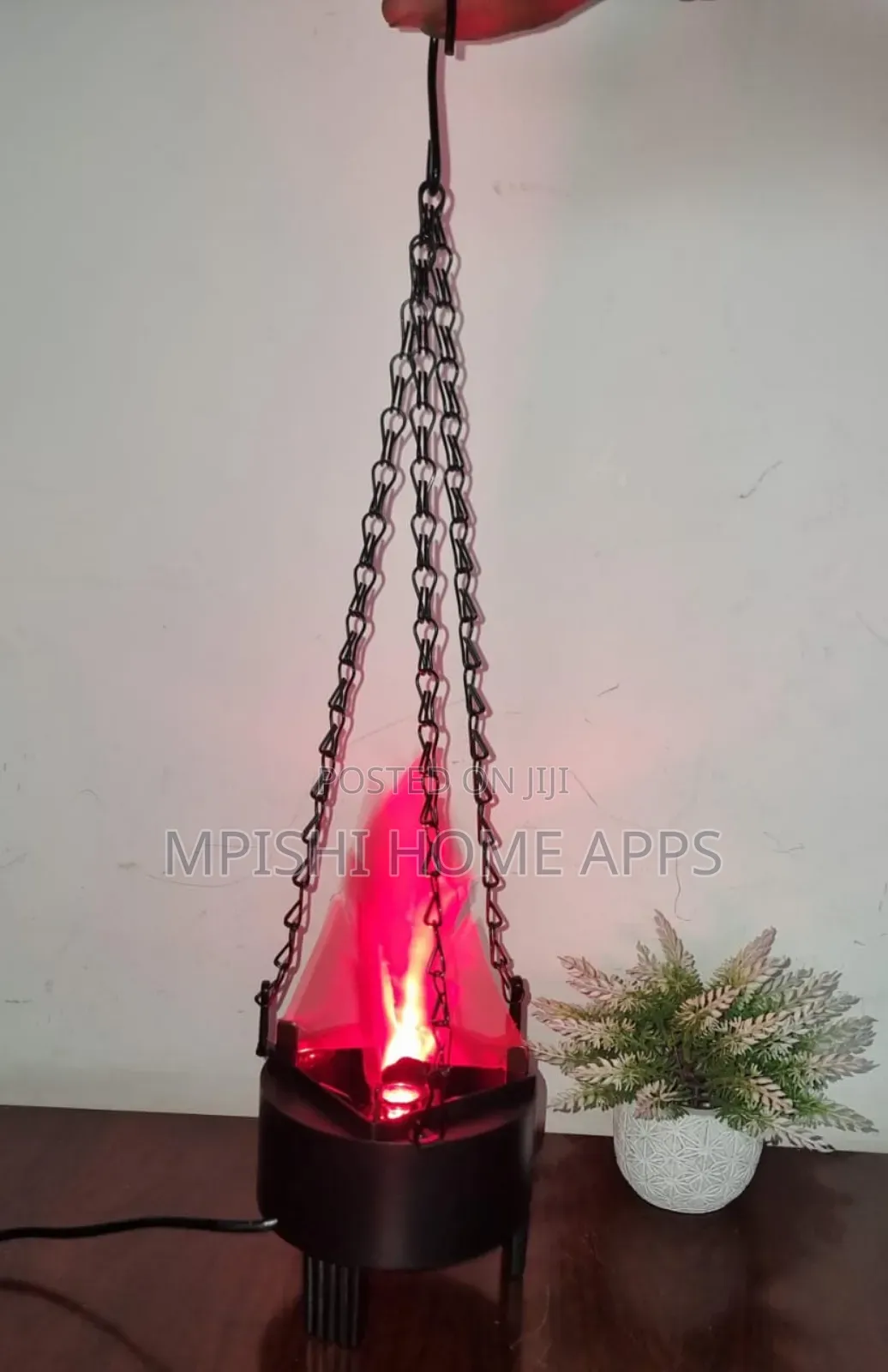 Led Hanging Flame Light Brazier Lamp