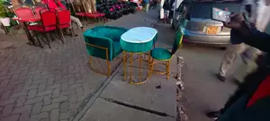 Green Set Manicure Chairs And Tables