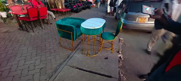 Green Set Manicure Chairs And Tables - main view