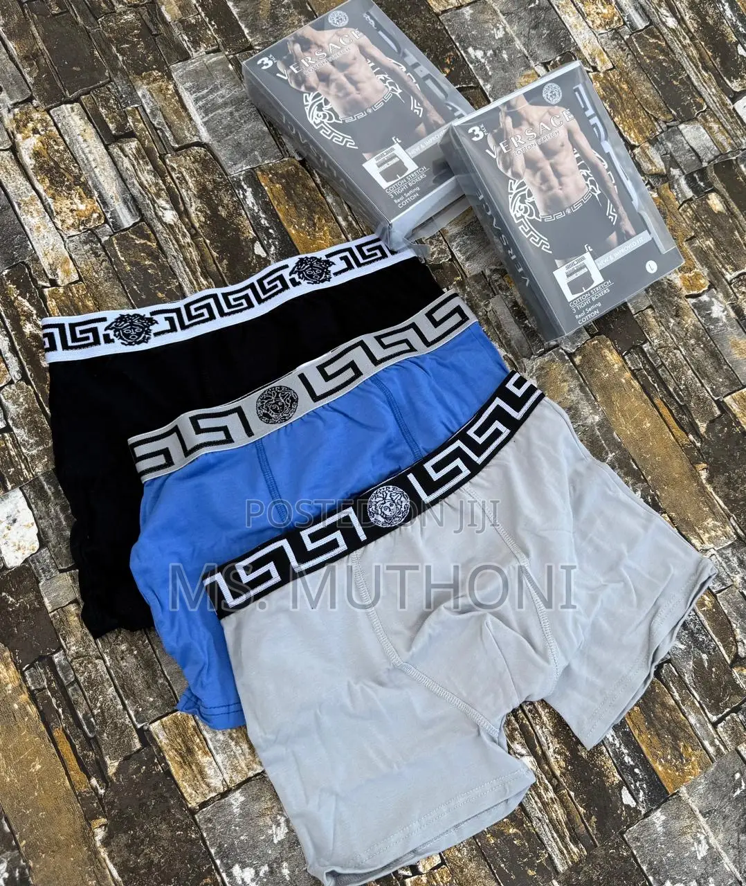 A Set of 3 Pieces Boxers Size M-2xl