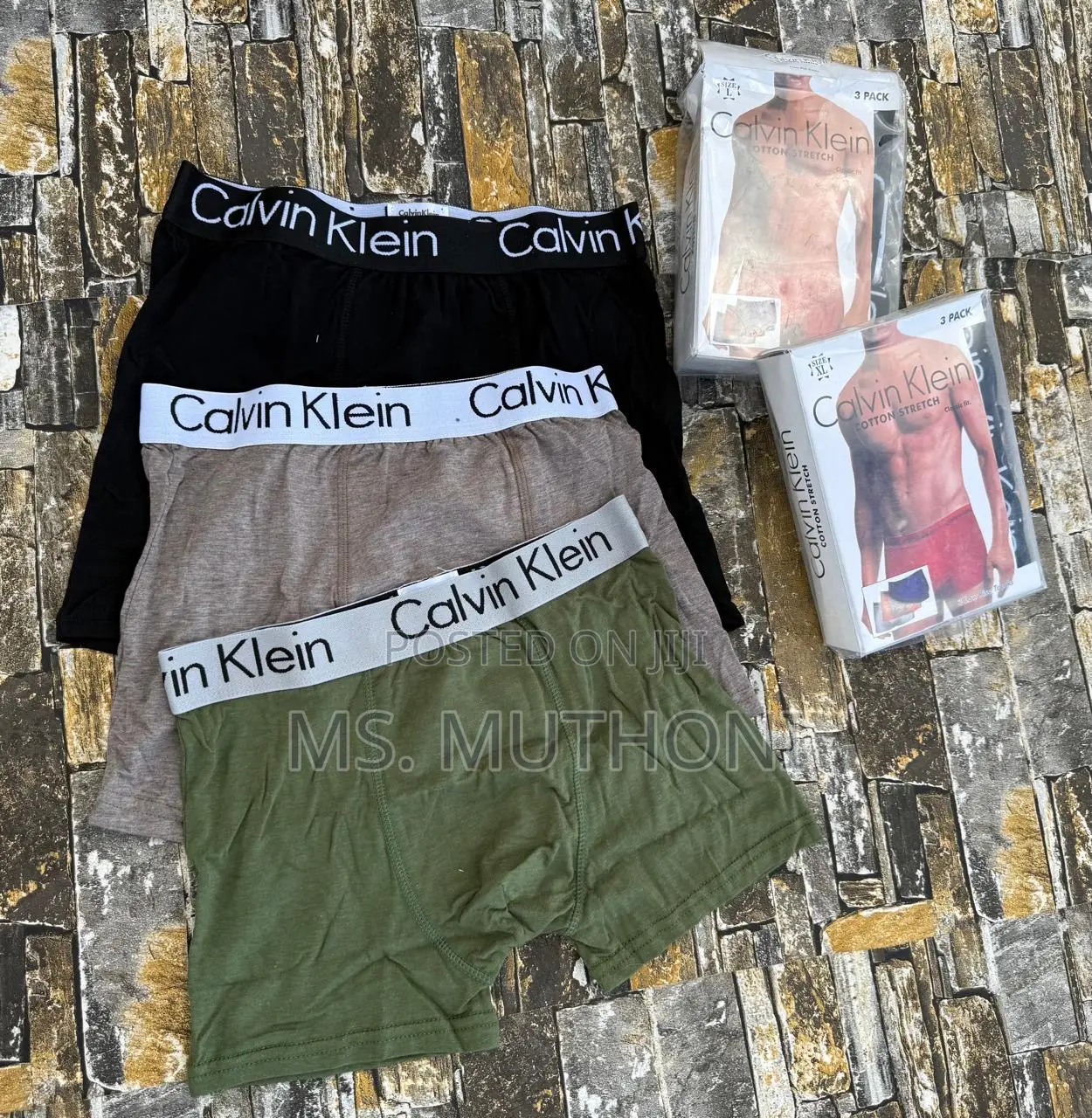 A Set of 3 Pieces Boxers Size M-2xl