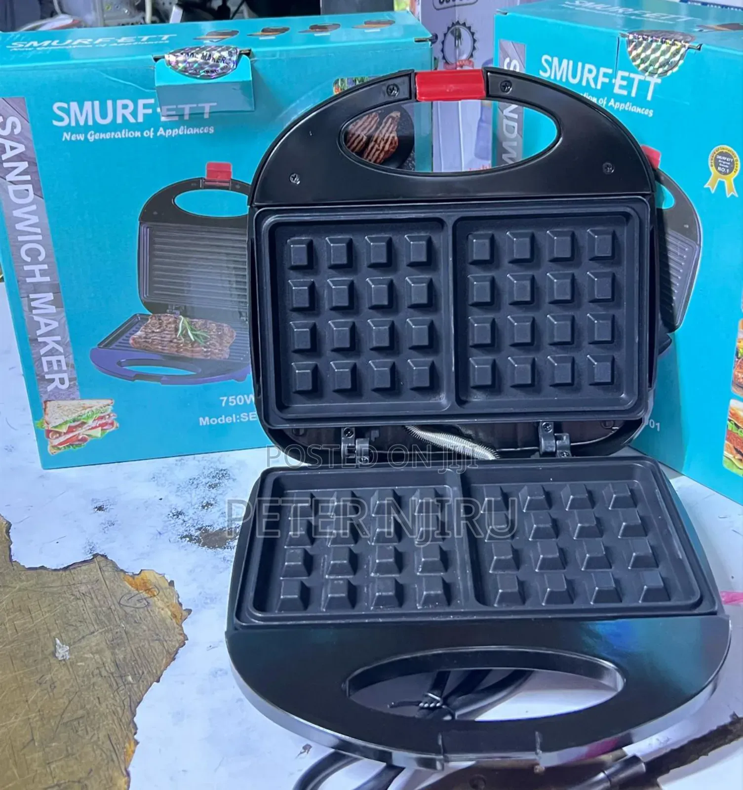 Smurfett Waffle Maker 2 Slot