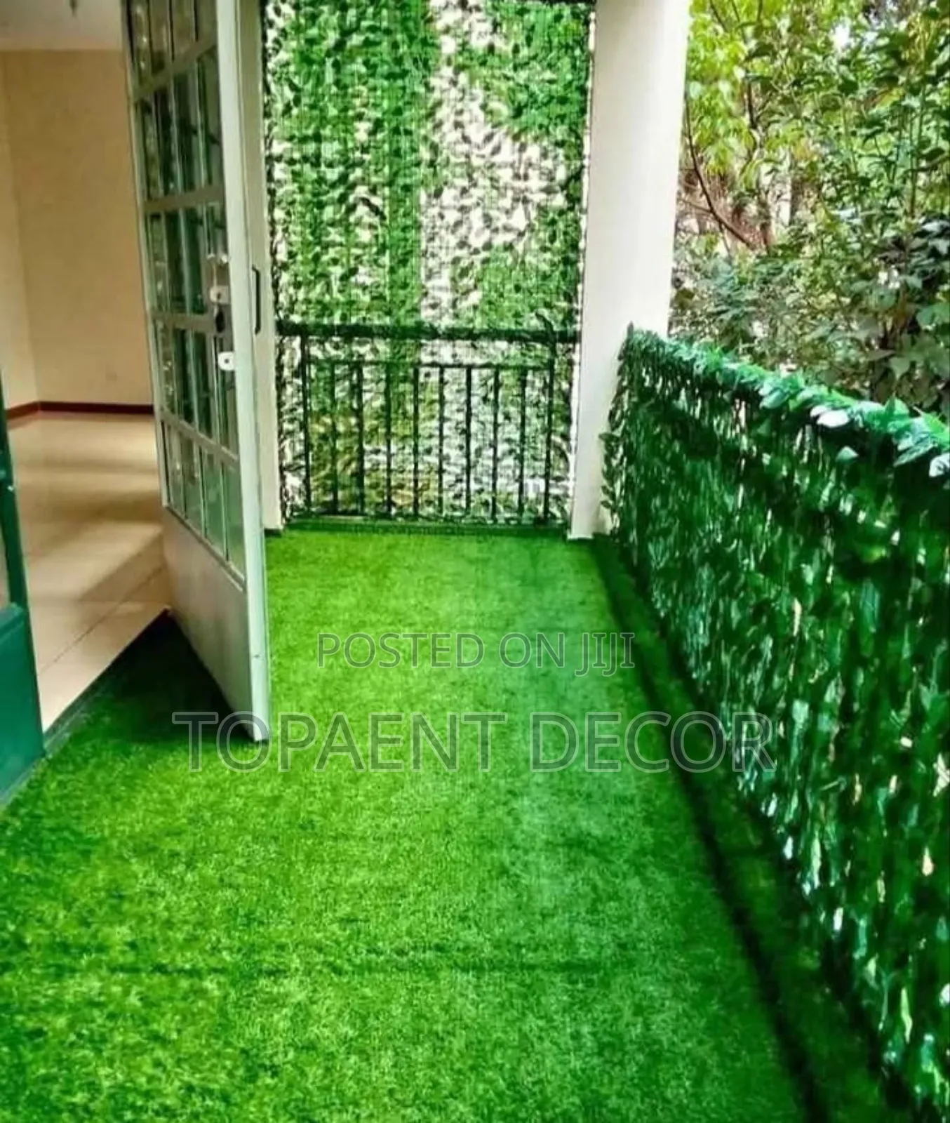 3m Wide by 1m High Quality Artificial Balcony Privacy Fence