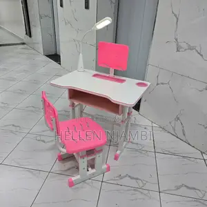 Kid's Study Chair and Table With Rechargeable Led Lights