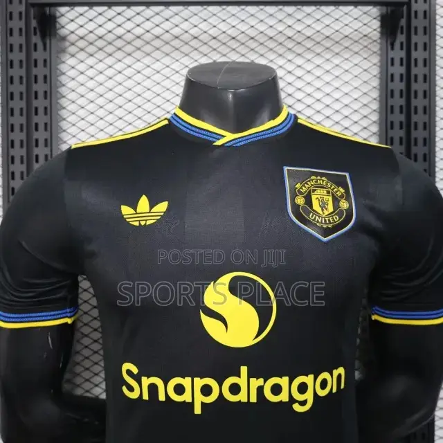 Manchester United 25/26 3rd Kit Jersey - Adidas Black Kit