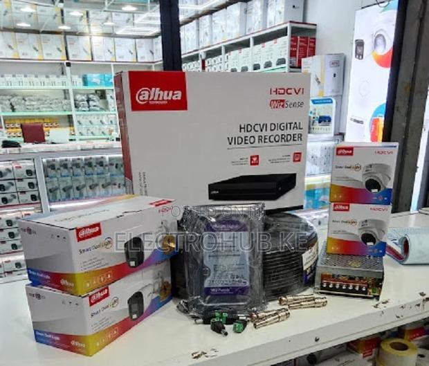 Full Color CCTV Colorvu Dahua 8 Cameras Complete Package