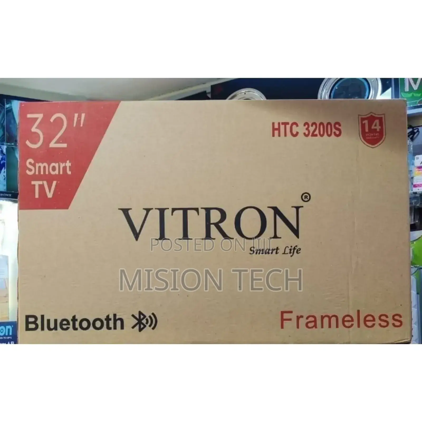 Vitron 32′′ Inches Smart Android Frameless Tv With Bt