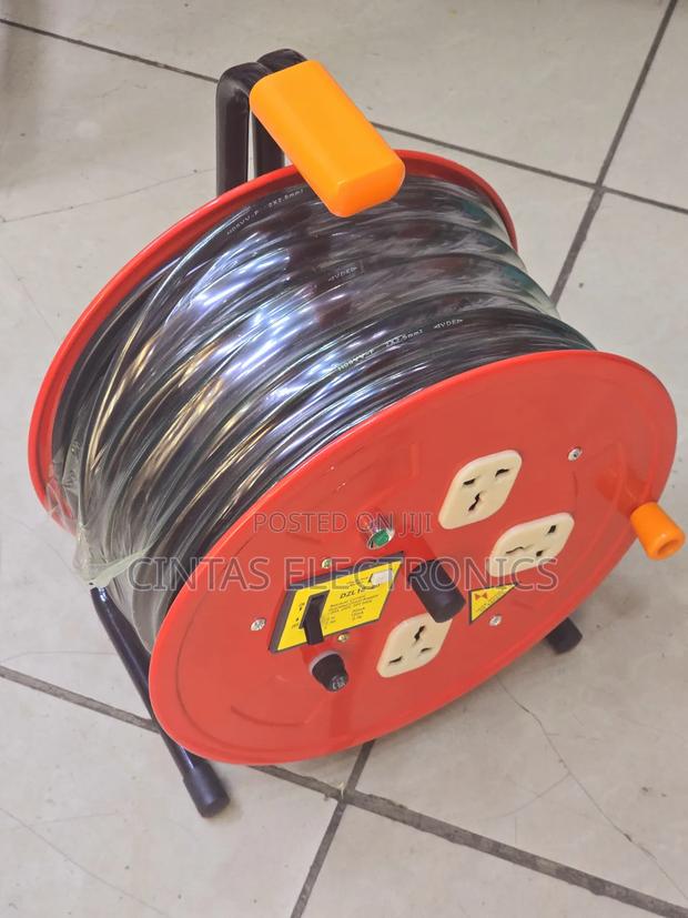 2.5mm 50m Extension Cable 3sockets