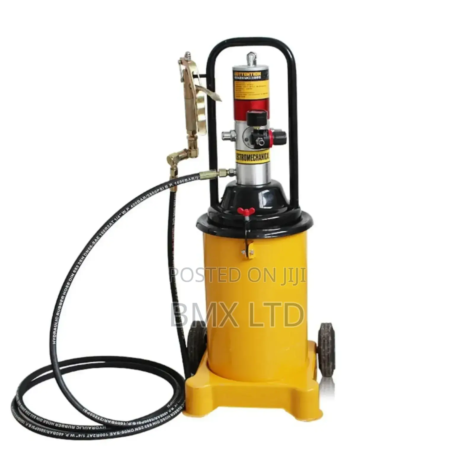 High Pressure Air Grease Kit 12l With Flexible Gun Hose