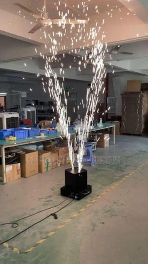 Double Head Spinning Pyro for Hire– Dazzling Launch Event Effect - main view