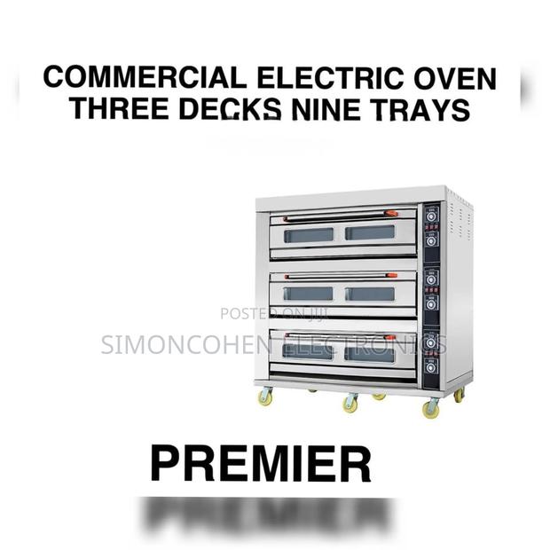 Premier 3 Deck Commercial Oven Electric 9 Trays - main view