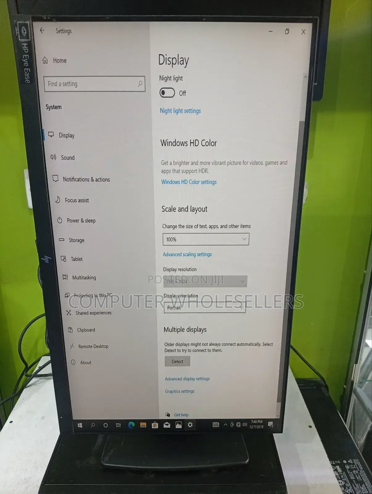 Hp Edge to Edge 24" Monitor